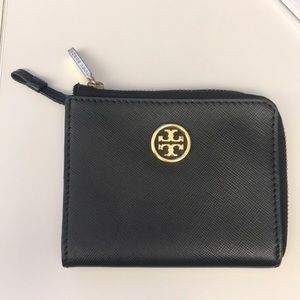 Tory Burch Robinson Leather Zip Coin Case